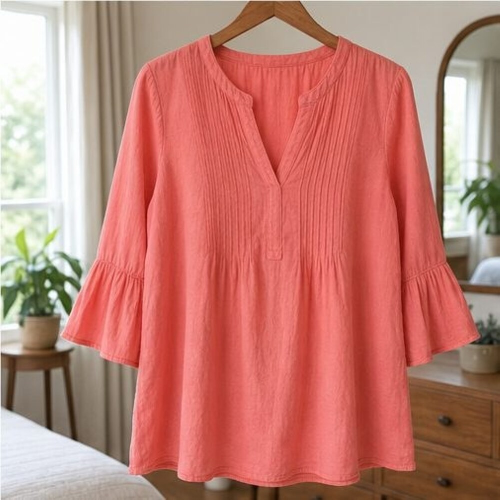 Blush Ruffle Blouse